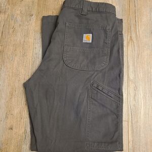 Carhartt Work Pants 36x30 Gray Rugged Flex Relaxed Fit Canvas BN2291-M